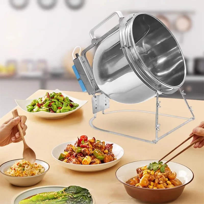 Home Cooking Machine - Freidora agitadora de acero inoxidable, máquina