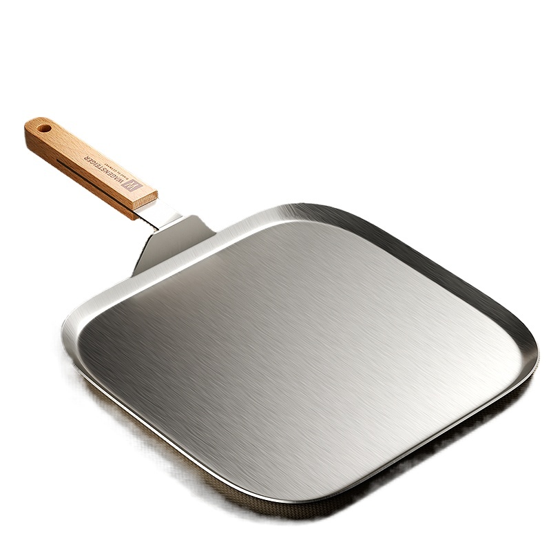 Home Cooking Steak - Plancha Cuadrada de Acero Inoxidable Grueso