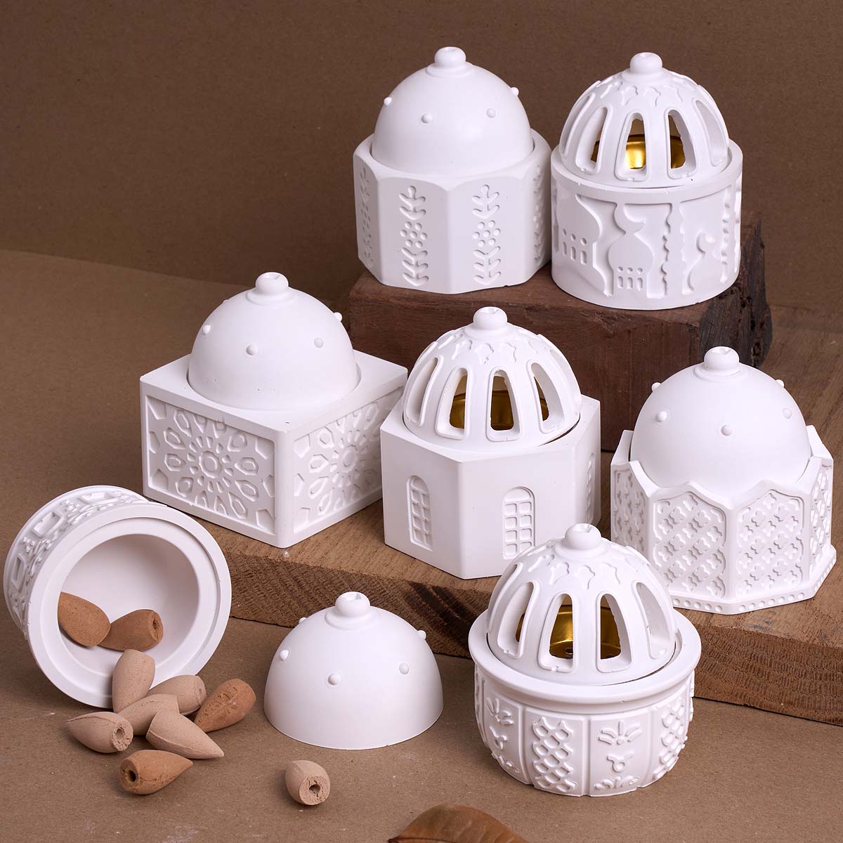 Idli Steamer Mold - Tarro de vela en relieve redondo,