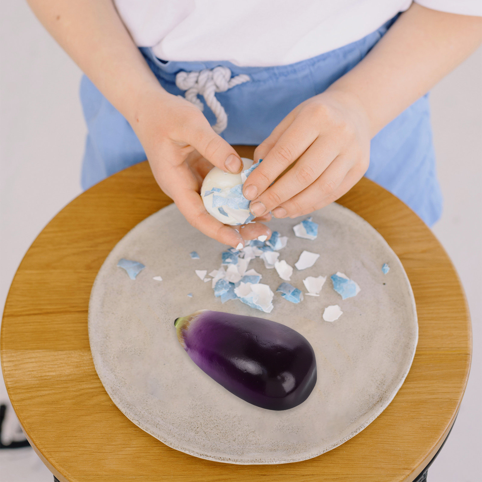 Home Cooking Classes - 6 piezas de berenjena artificial realista,
