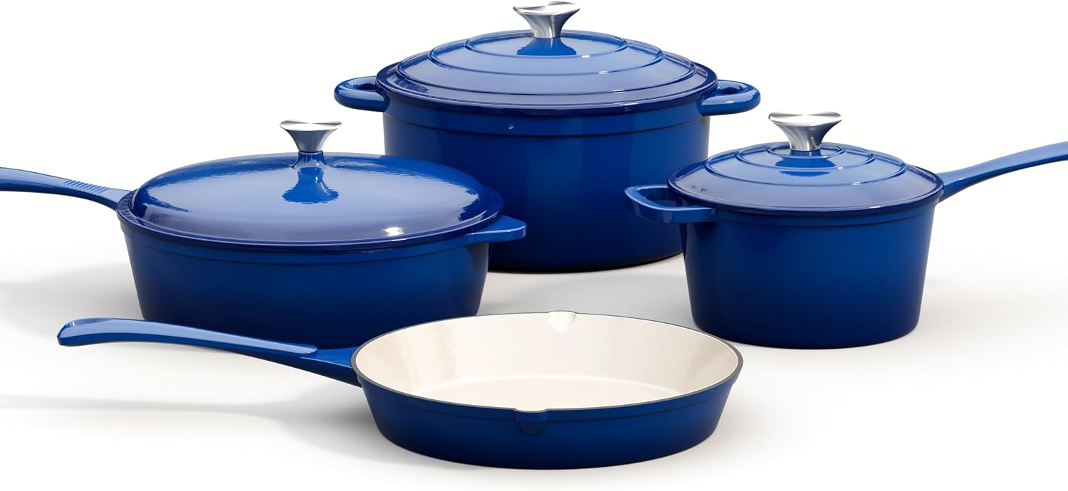 Dutch Oven Enamel - Juego de utensilios de cocina de