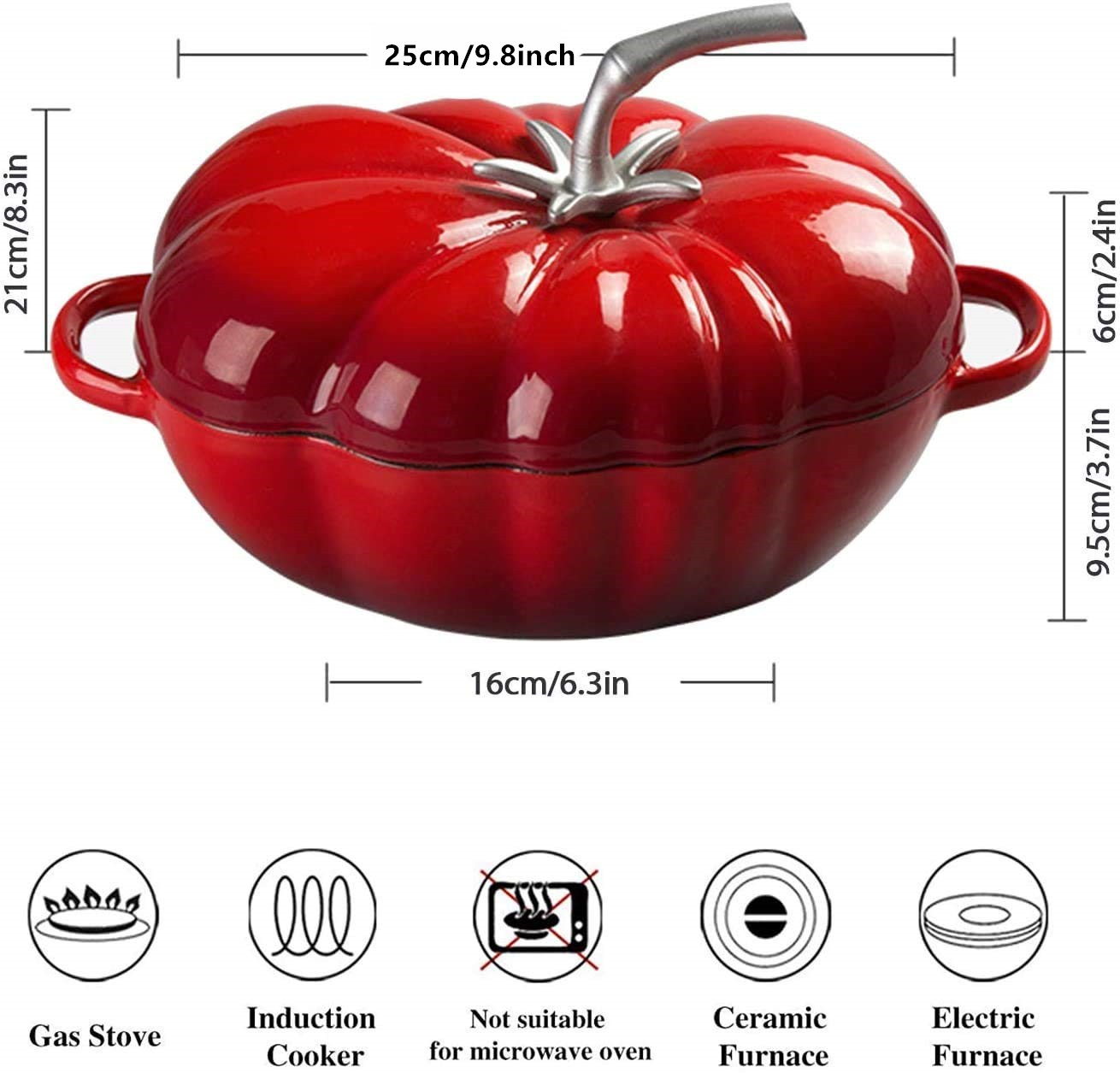 Horno Holandés de hierro fundi - Dutch Oven Enamel reseña y precio