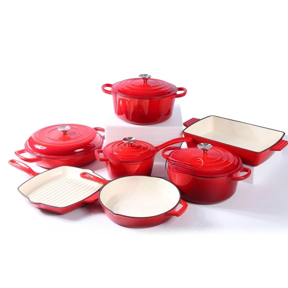 Juego de utensilios de cocina  - Dutch Oven Enamel reseña y precio