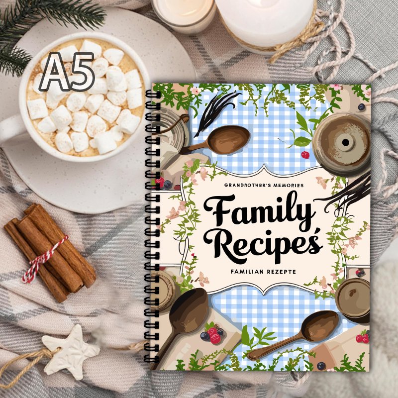 Libro de Recetas A5, Cuadrícul - Home Cooking Cookbook reseña y precio