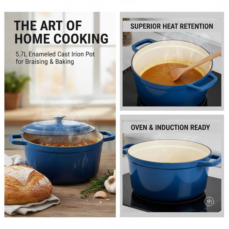 Olla de Hierro Fundido Esmalta - Dutch Oven Enamel reseña y precio